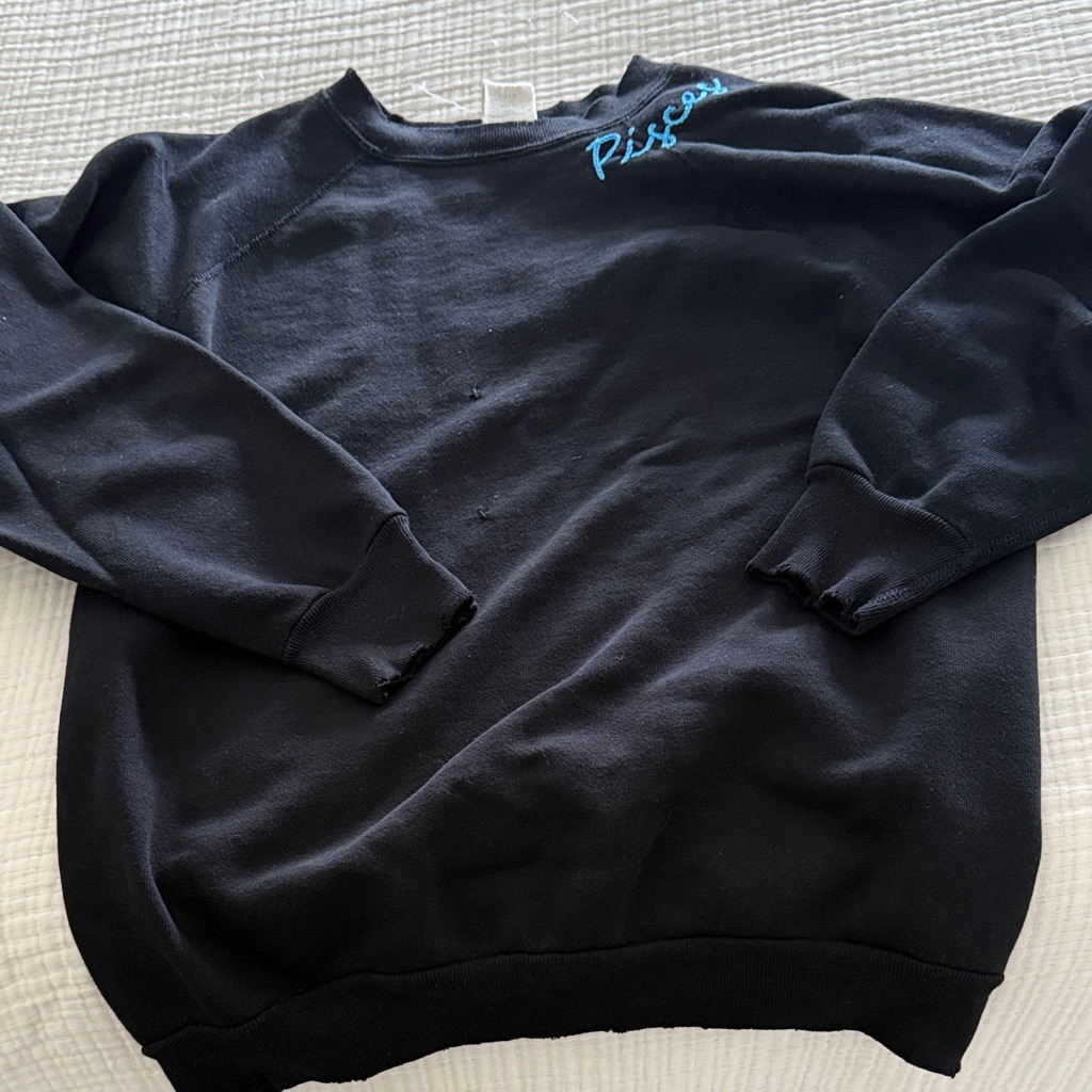 I Stole My Boyfriends Shirt Pisces Sweatshirt With Blue Embroidery